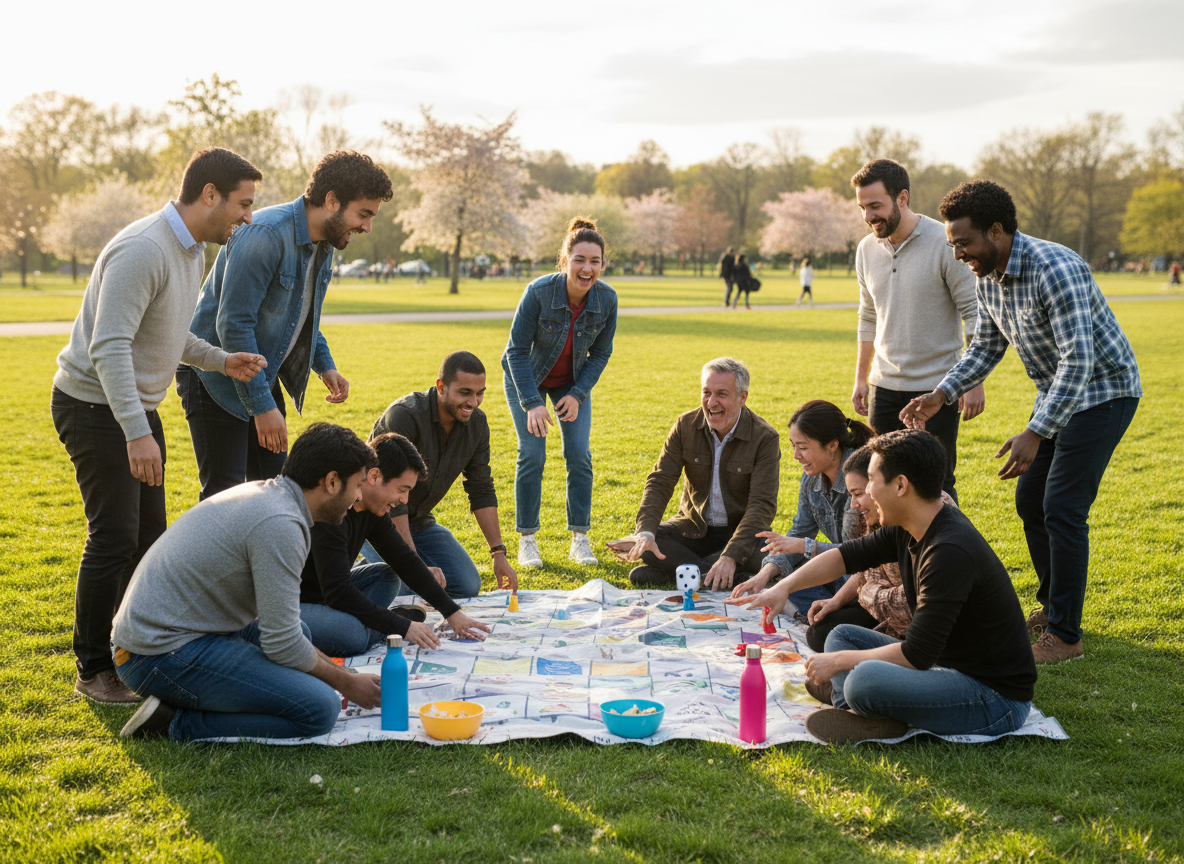 Réunion groupe échange team building