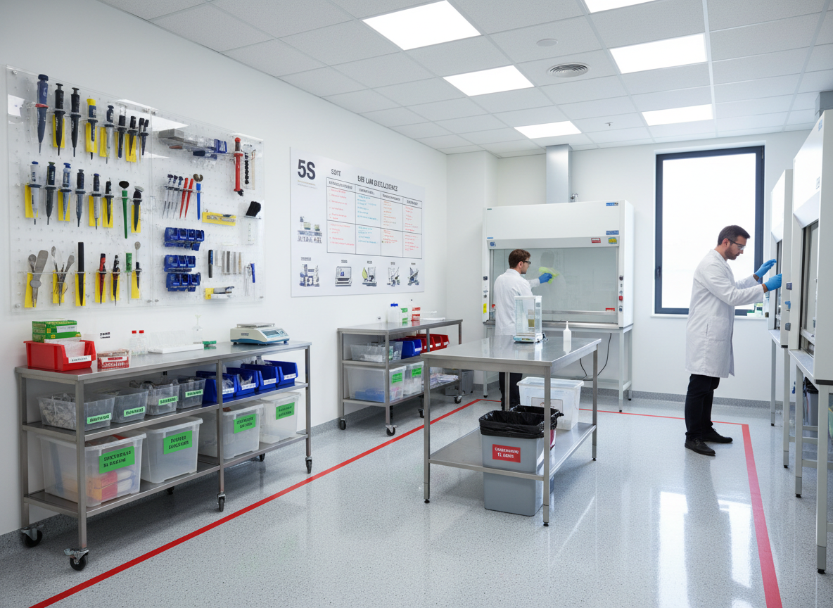 Transformer un laboratoire grâce au 5S.